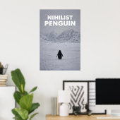 Nihilist Penguin | Existential & Absurd Humor Poster (Thuiskantoor)