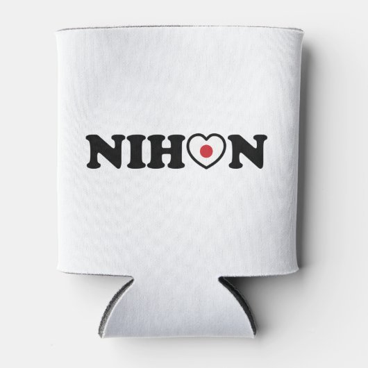 Nihon Love Heart Flag Blikjeskoeler (Voorkant)