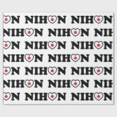 Nihon Love Heart Flag Cadeaupapier (Vlak)