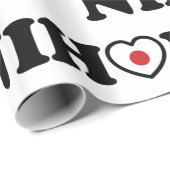 Nihon Love Heart Flag Cadeaupapier (Rol Hoek)