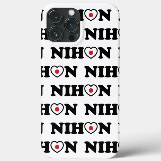 Nihon Love Heart Flag Case-Mate iPhone Case (Achterkant)
