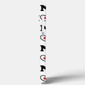 Nihon Love Heart Flag Case-Mate iPhone Case (Achterkant / Links)