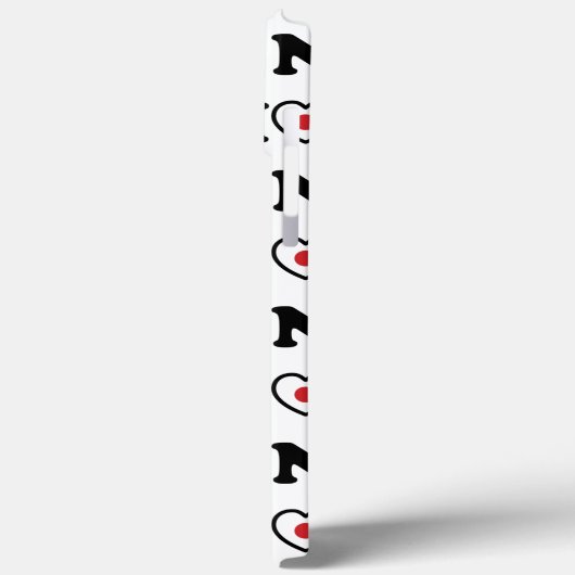 Nihon Love Heart Flag Case-Mate iPhone Case (Achterkant / Links)