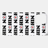 Nihon Love Heart Flag Case-Mate iPhone Case (Achterkant (horizontaal))