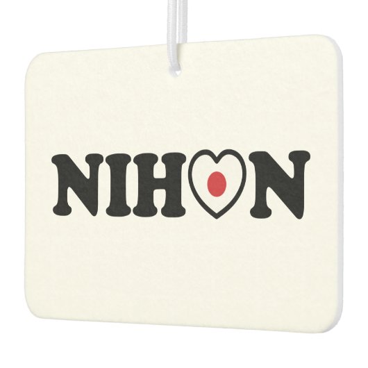 Nihon Love Heart Flag Luchtverfrisser (Links)