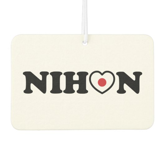 Nihon Love Heart Flag Luchtverfrisser (Voorkant)