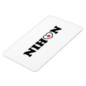 Nihon Love Heart Flag Magneet (Linkerzijde)