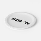 Nihon Love Heart Flag Papieren Bordje (Gekanteld)