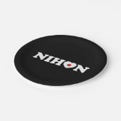 Nihon Love Heart Flag Papieren Bordje (Gekanteld)