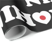 Nihon Love Heart Flag Wrapping Paper Cadeaupapier (Rol Hoek)