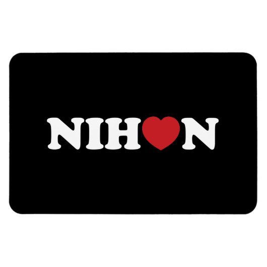 Nihon Love Heart Magneet (Horizontaal)