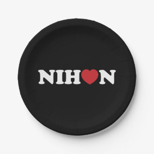Nihon Love Heart Papieren Bordje
