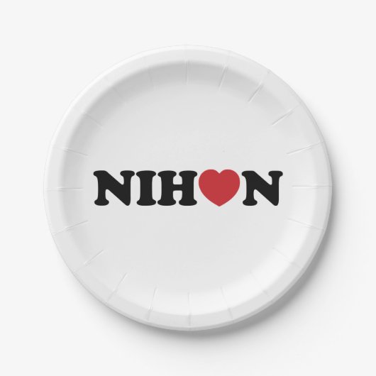 Nihon Love Heart Papieren Bordje (Voorkant)