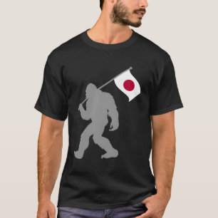 Nihon of Japanse vlag op de vlag van Japan T-shirt