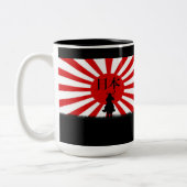 Nihon Vlag van Japan Samurai Patriottische Mok Ser (Links)