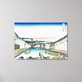 Nihonbashi Bridge in Edo Canvas Afdruk (Voorkant)