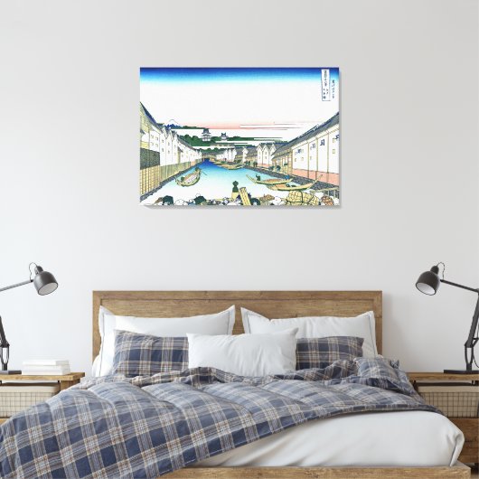 Nihonbashi Bridge in Edo Canvas Afdruk (Insitu (Slaapkamer))