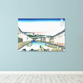 Nihonbashi Bridge in Edo Canvas Afdruk (Insitu (Houten vloer))
