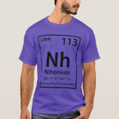 Nihonium Element (zwart) T-shirt (Voorkant)