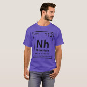 Nihonium Element (zwart) T-shirt (Voorkant volledig)