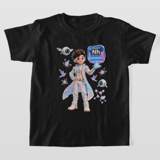 # Nihonium (Nh) – Atoom | ATOMIVRA™ Collectie T-shirt (Laagn)