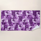 Niihau Island Hawaiian Plumeria and Palm Tree Strandlaken (Voorkant)