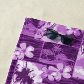 Niihau Island Hawaiian Plumeria and Palm Tree Strandlaken (In situ)