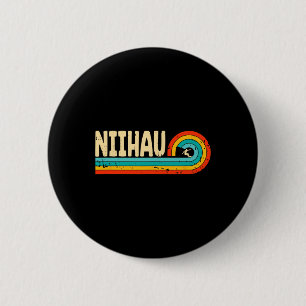 Niihau surfen Hawaii Hawaiaanse eilanden Vintage R Ronde Button 5,7 Cm