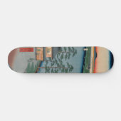 Niijuku Ferry  Ukiyo-e Japanse kunst Persoonlijk Skateboard (Horizontaal)