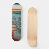 Niijuku Ferry  Ukiyo-e Japanse kunst Persoonlijk Skateboard (Voorkant)