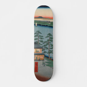 Niijuku Ferry Ukiyo-e Japanse kunst Persoonlijk Skateboard