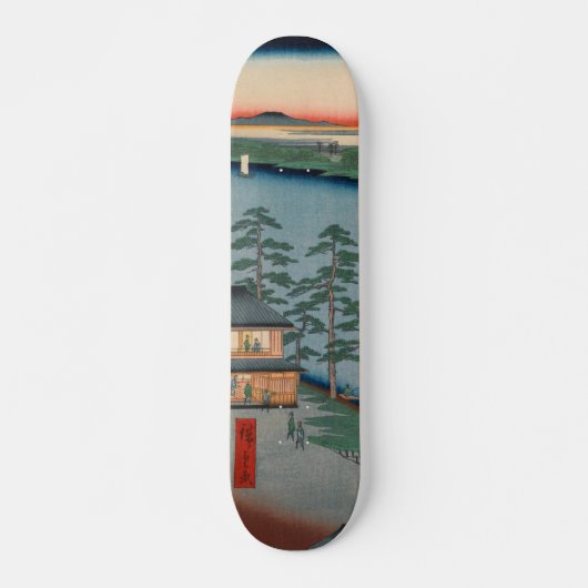 Niijuku Ferry  Ukiyo-e Japanse kunst Persoonlijk Skateboard (Voorkant)