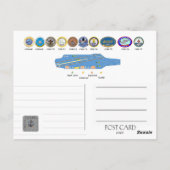 NiIMITZ CLASS SUPPER CARRIERS 1975 - 2009 Briefkaart (Achterkant)