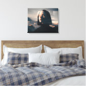 Niji Surreal Art: Hooded Enigma Canvas Afdruk (Insitu (Slaapkamer))