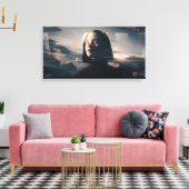 Niji Surreal Art: Hooded Enigma Canvas Afdruk (Insitu (Woonkamer))