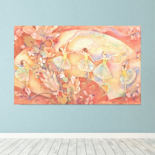 Nijino-Odori: A Rainbow Dance Canvas Afdruk (Insitu (Houten vloer))