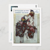 Nijinsky dans La Peri - Ballets Russes Briefkaart (Voorkant / Achterkant)