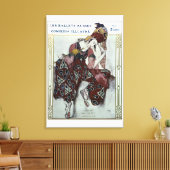 Nijinsky dans La Peri - Ballets Russes Canvas Afdruk (Insitu (Woonkamer))