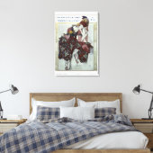 Nijinsky dans La Peri - Ballets Russes Canvas Afdruk (Insitu (Slaapkamer))