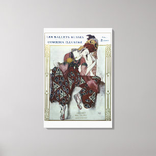 Nijinsky dans La Peri - Ballets Russes Canvas Afdruk