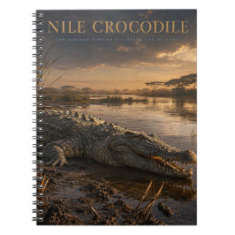 Nijl krokodil Afrikaanse rivier DIEREN Notitieboek
