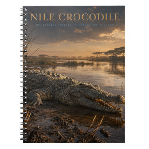 Nijl krokodil Afrikaanse rivier DIEREN Notitieboek