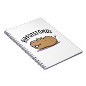 Nijl-potato-mus Grappige Nijlpaard Woordspeling Notitieboek (Rechterzijde)