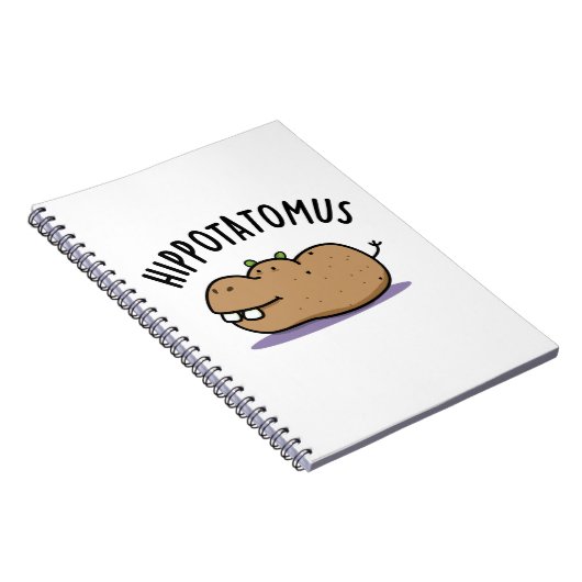 Nijl-potato-mus Grappige Nijlpaard Woordspeling Notitieboek (Rechterzijde)