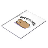 Nijl-potato-mus Grappige Nijlpaard Woordspeling Notitieboek (Linkerzijde)