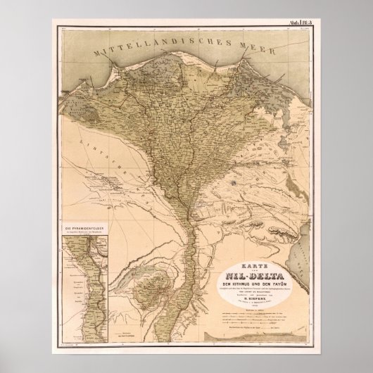  Nijldelta 1859 Poster (Voorkant)