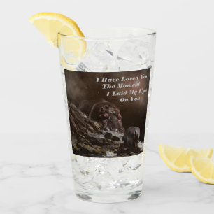 Nijlipaard Liefdesbriefjes, Verjaardags Drinkglas Glas