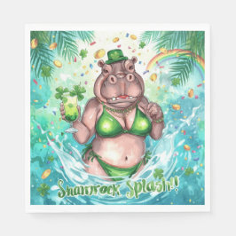 Nijlipaarse Dag Glam Nijlipaard Bikini in het zwem Servet