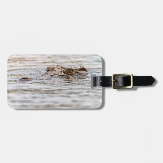 Nijlkrokodil Bagagelabel (Voorkant horizontaal)
