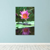 Nijlkrokodil (Crocodylus Niloticus) Hatchling Canvas Afdruk (Insitu (Houten vloer))